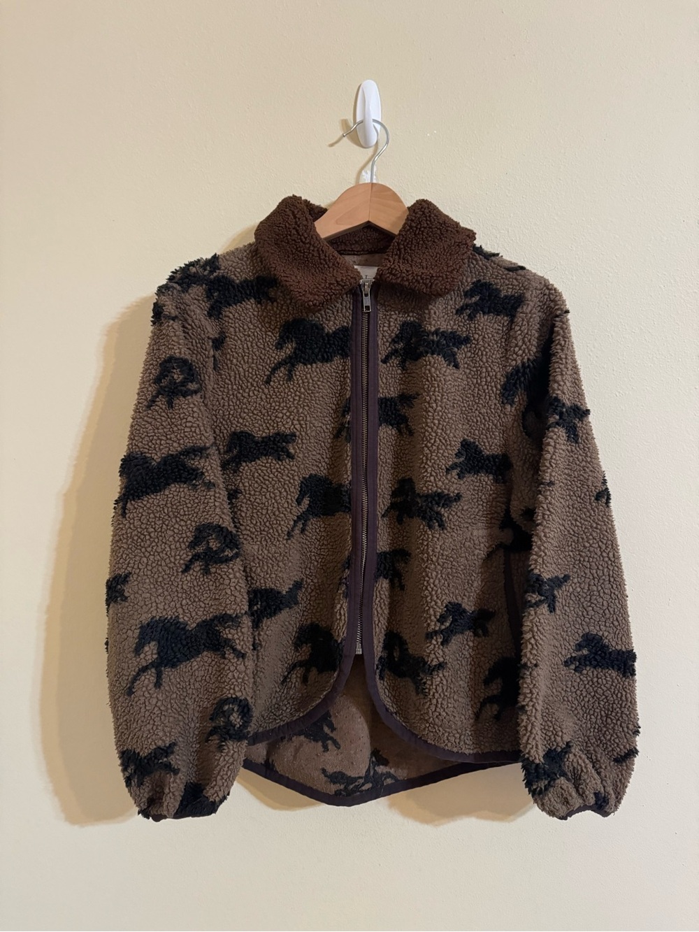 The Great. The Pasture Fleece Jacket Hickory 1 Small